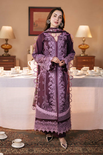 “Dhanak 3PC Embroidered Suit with Embroidered Shawl”