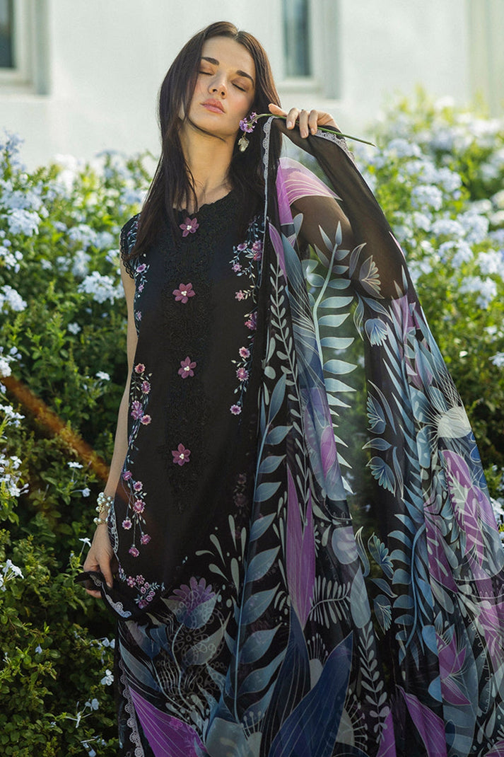 “Dhanak 3PC Embroidered Suit with Wool Shawl – 4626-AL”