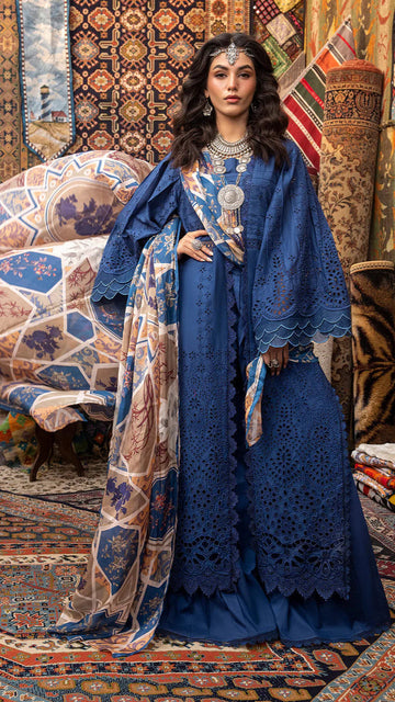 LAWN 3PC UNSTITCHED 3 PIECE SPRING SUMMER LAWN COLLECTION-D-1154