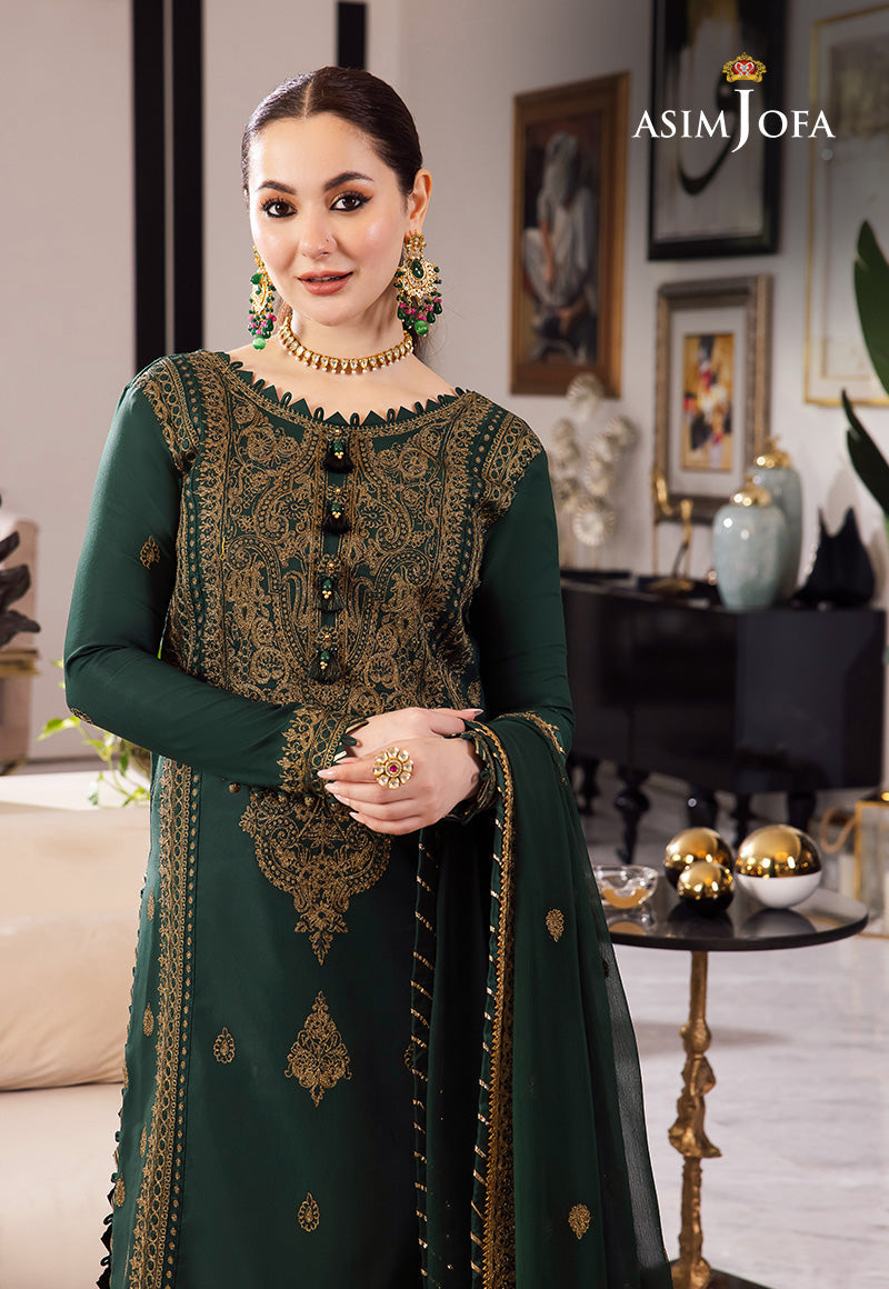 Asim jofa 3PC LAWN EMBROIDERED chiffon embroidered DUPATA