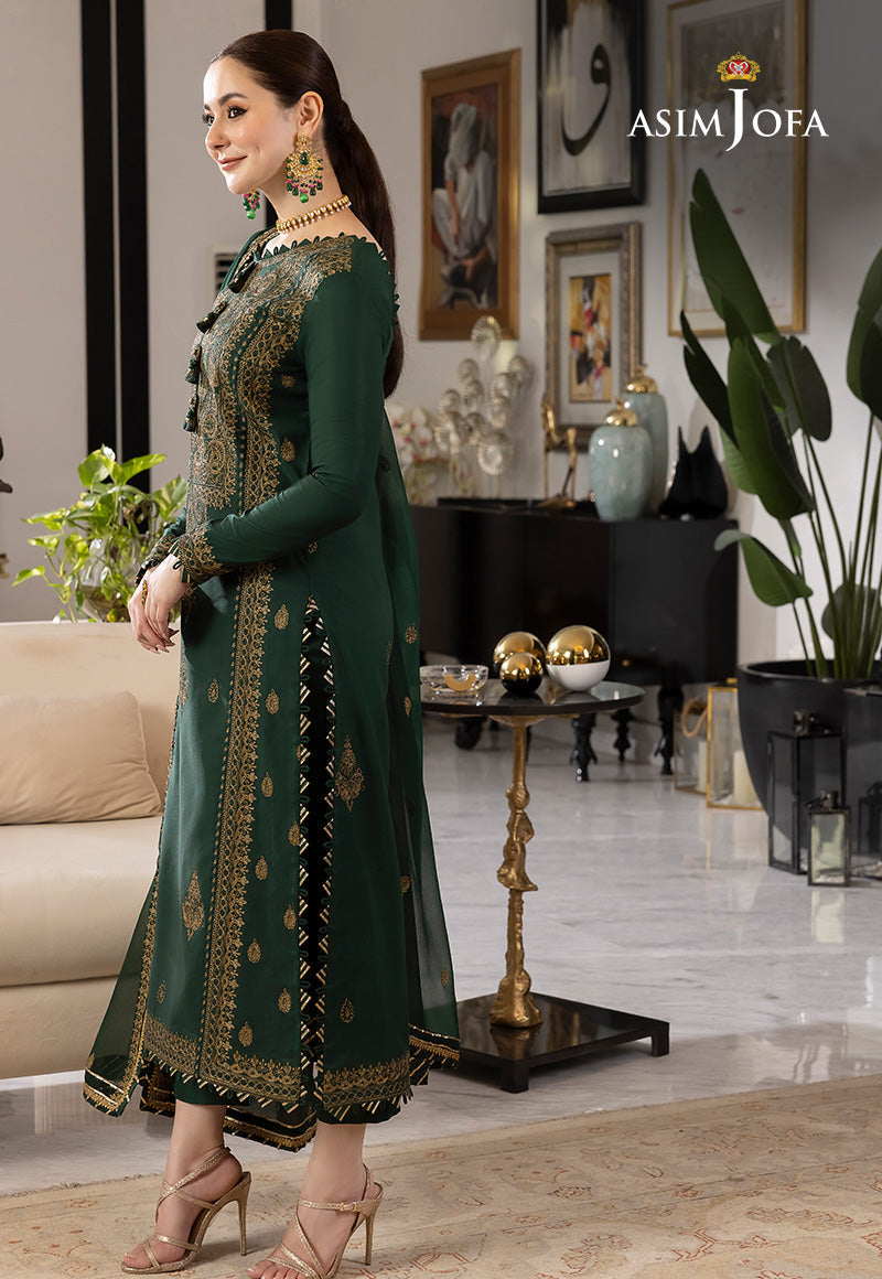 Asim jofa 3PC LAWN EMBROIDERED chiffon embroidered DUPATA