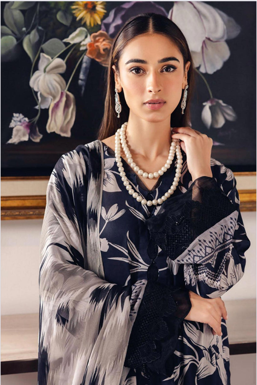 KHADDAR 3PC PRINTED UNSTITCHED ALLOVER 902-RR