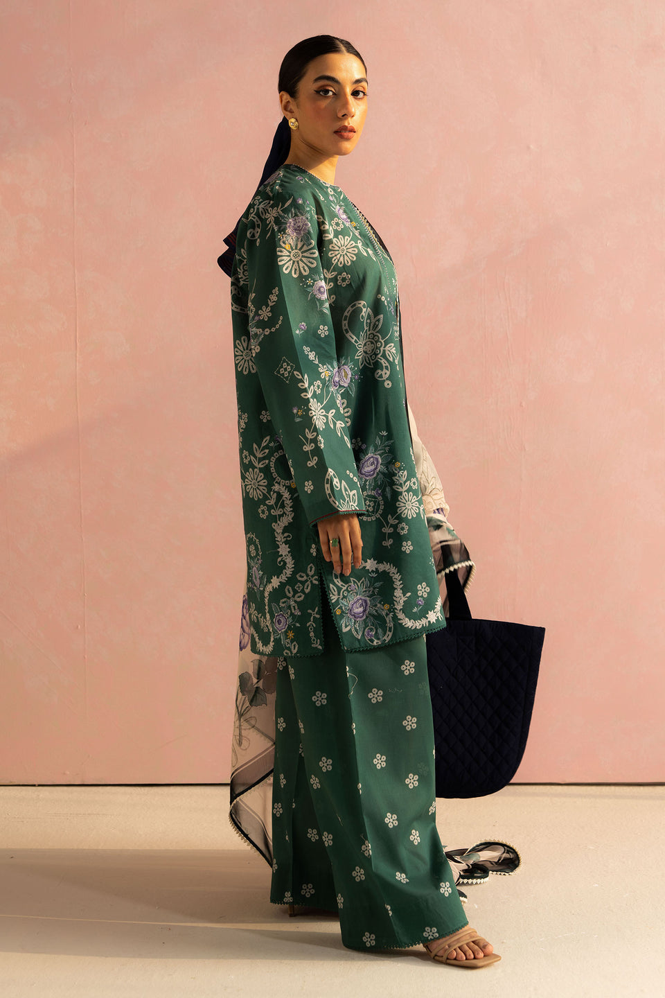 LAWN 3PC ALLOVER PRINTED SHIRT TROUSER DUPATA