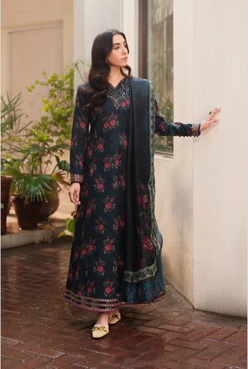KHADDAR 3PC PRINTED UNSTITCHED ALLOVER 909-RR