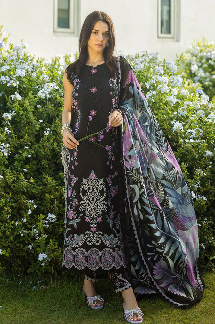 “Dhanak 3PC Embroidered Suit with Wool Shawl – 4626-AL”