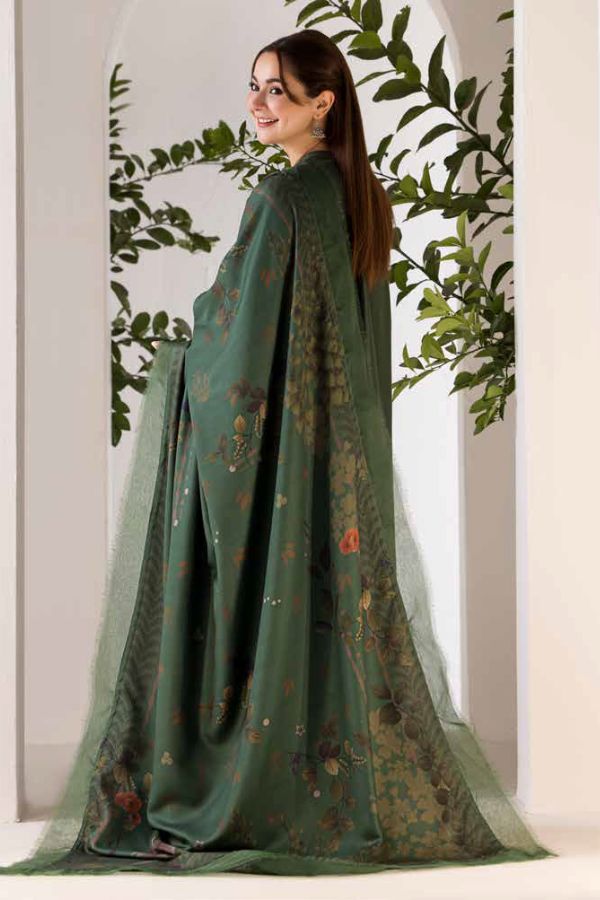 “Danak 3PC Embroidered Suit with Wool Shawl – D532”