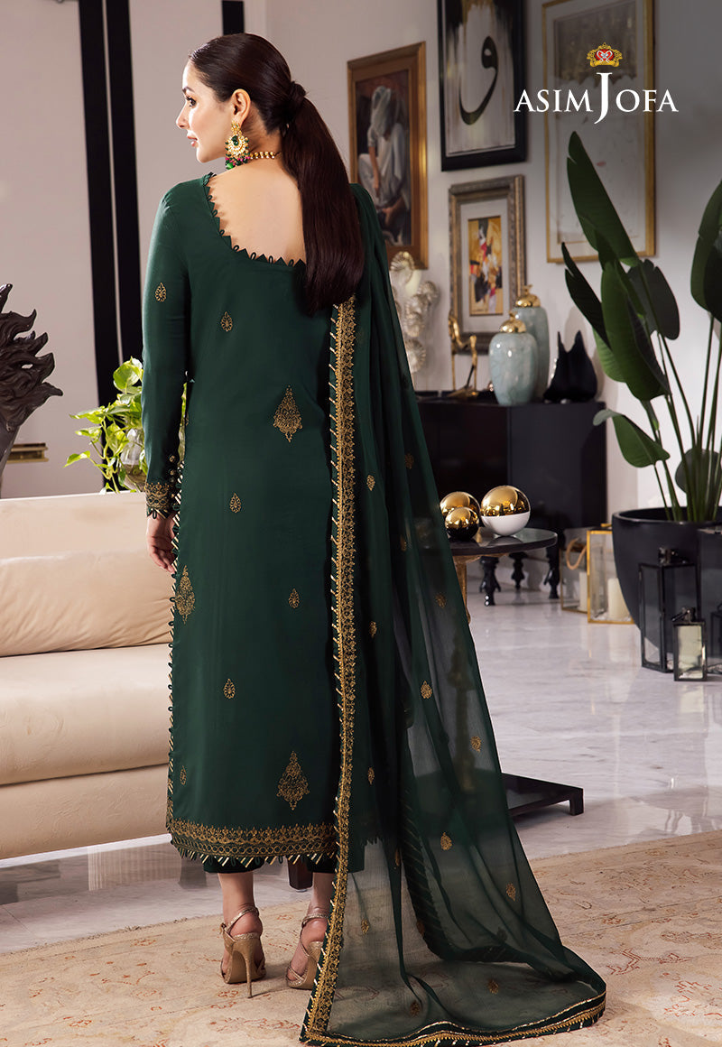 Asim jofa 3PC LAWN EMBROIDERED chiffon embroidered DUPATA