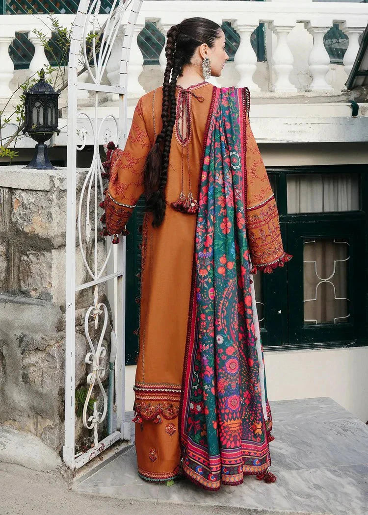 “Danak 3PC Embroidered Suit with Wool Shawl – D2002”