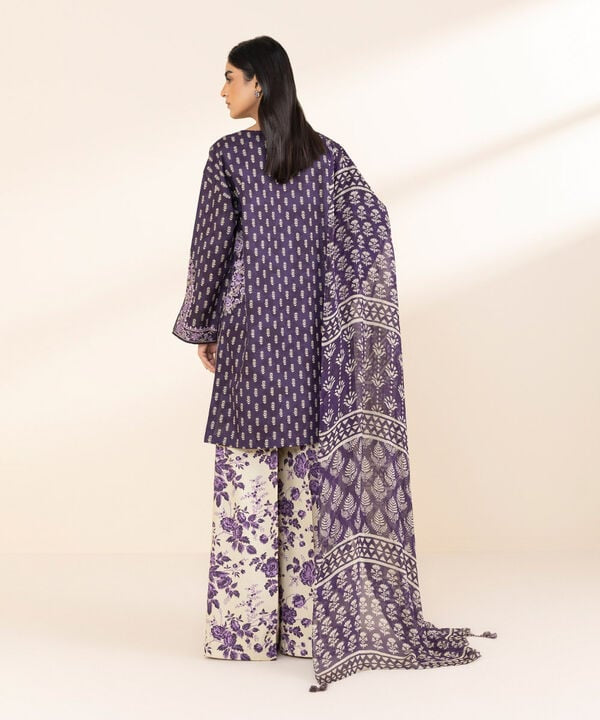 LAWN 3PC ALLOVER PRINTED SHIRT TROUSER DUPATA