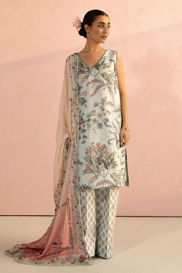 LAWN 3PC ALLOVER PRINTED SHIRT TROUSER DUPATA