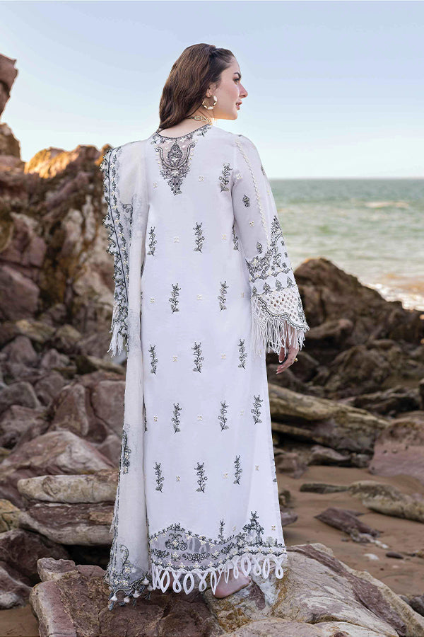 3PC DANAK EMBORIDED SHIRT PLAIN TROUSER EMBORIDED DANAK SHAWL