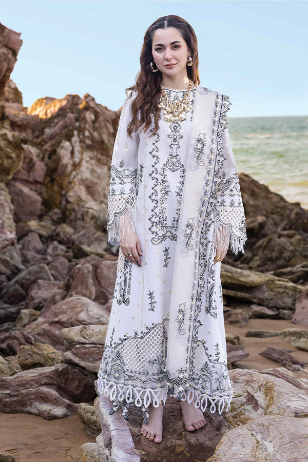 3PC DANAK EMBORIDED SHIRT PLAIN TROUSER EMBORIDED DANAK SHAWL