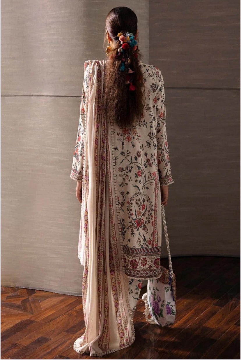 KHADDAR 3PC PRINTED UNSTITCHED ALLOVER 908-RR
