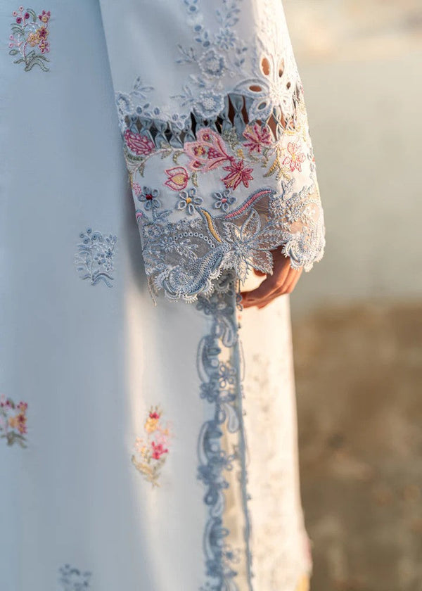 HOLE CHIKENKARI 3PC EMBORIDED LAWN SHIRT CHIFFON EMBROIDERED DUPATA