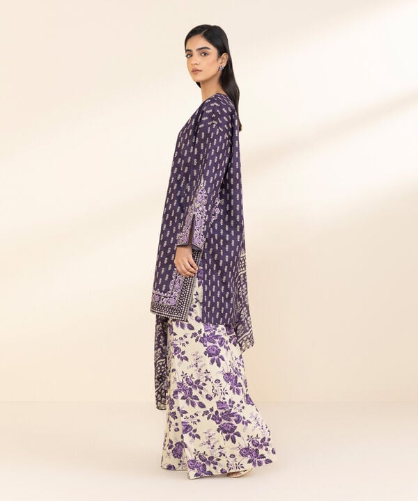 LAWN 3PC ALLOVER PRINTED SHIRT TROUSER DUPATA