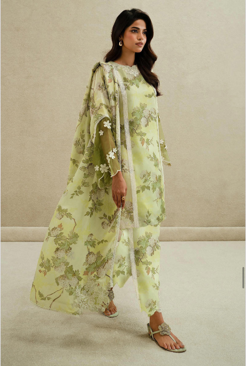 KHADDAR 3PC PRINTED UNSTITCHED ALLOVER 903-RR