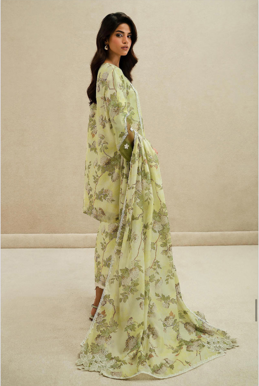 KHADDAR 3PC PRINTED UNSTITCHED ALLOVER 903-RR