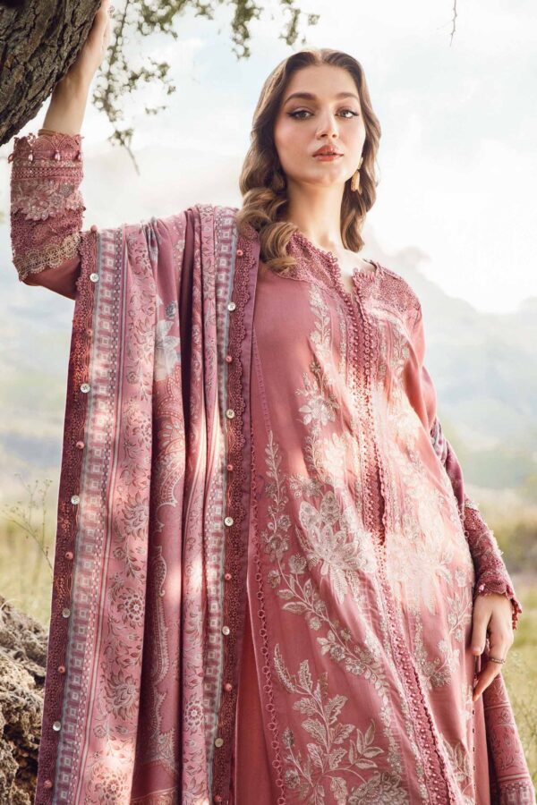 “Danak 3PC Embroidered Suit with Wool Shawl – D531”