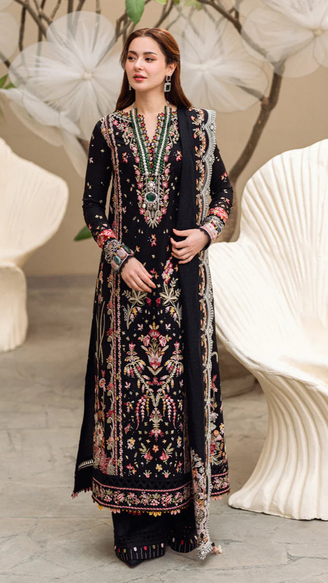 3PC LAWN EMBROIDERED SHIRT chiffon embroidered DUPATA 11001