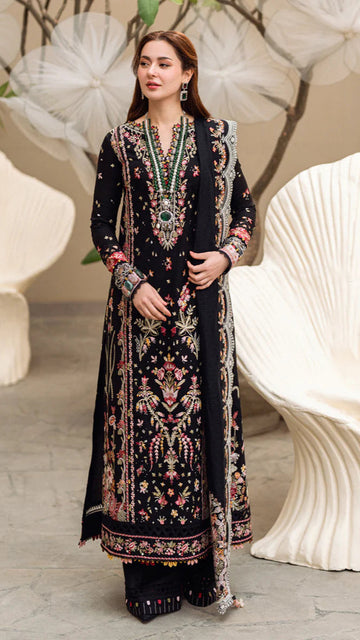 3PC LAWN EMBROIDERED SHIRT chiffon embroidered DUPATA 11001