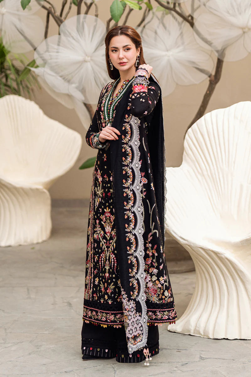 3PC LAWN EMBROIDERED SHIRT chiffon embroidered DUPATA 11001