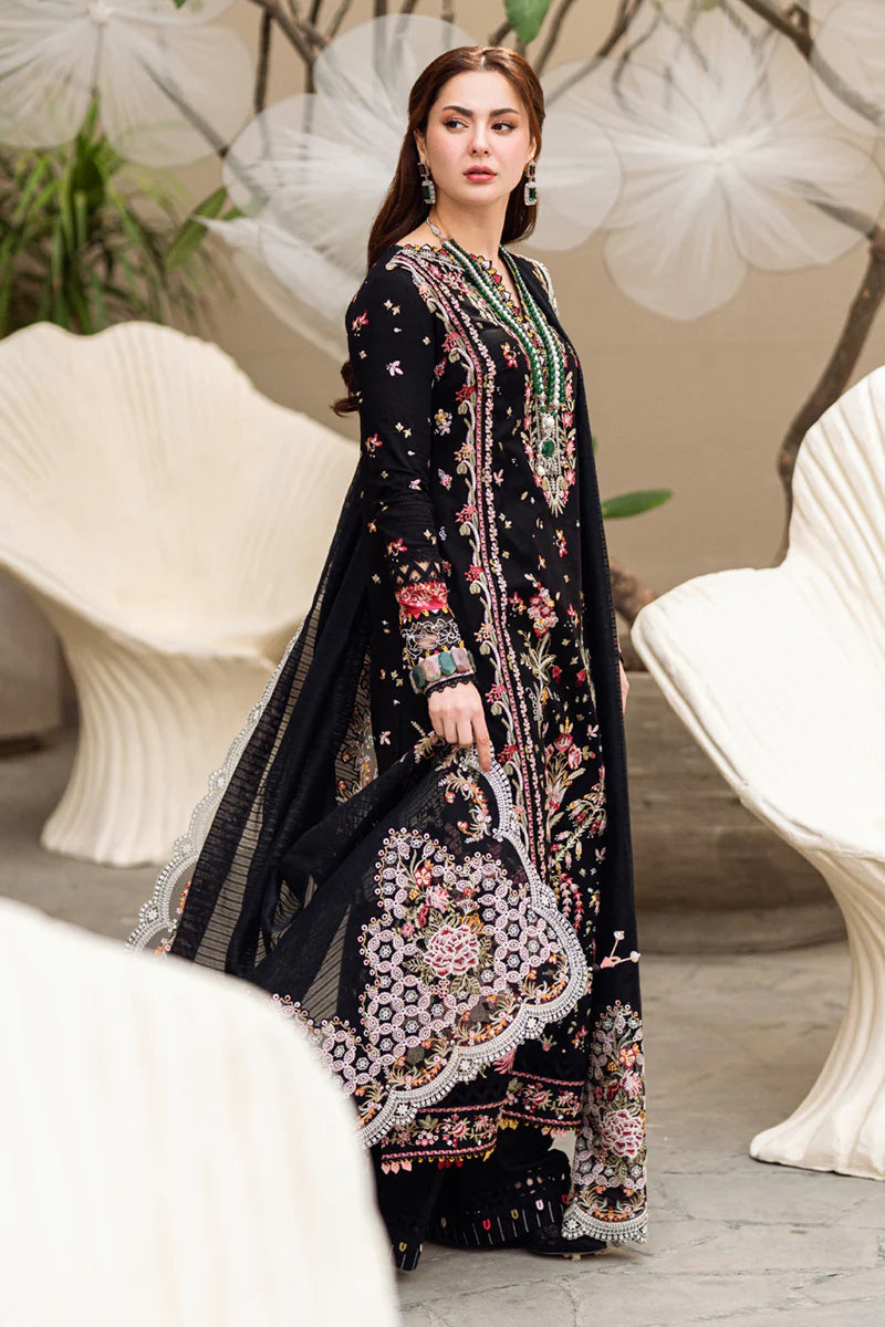 3PC LAWN EMBROIDERED SHIRT chiffon embroidered DUPATA 11001