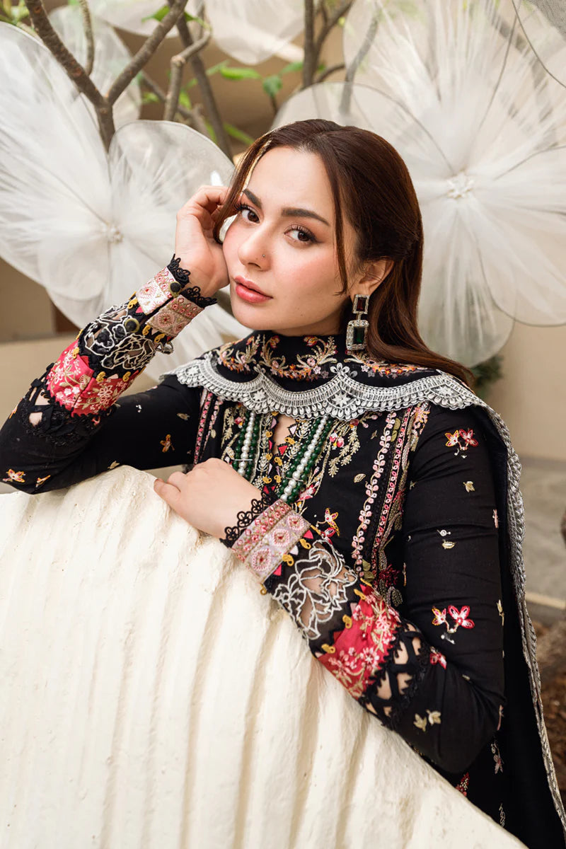 3PC LAWN EMBROIDERED SHIRT chiffon embroidered DUPATA 11001