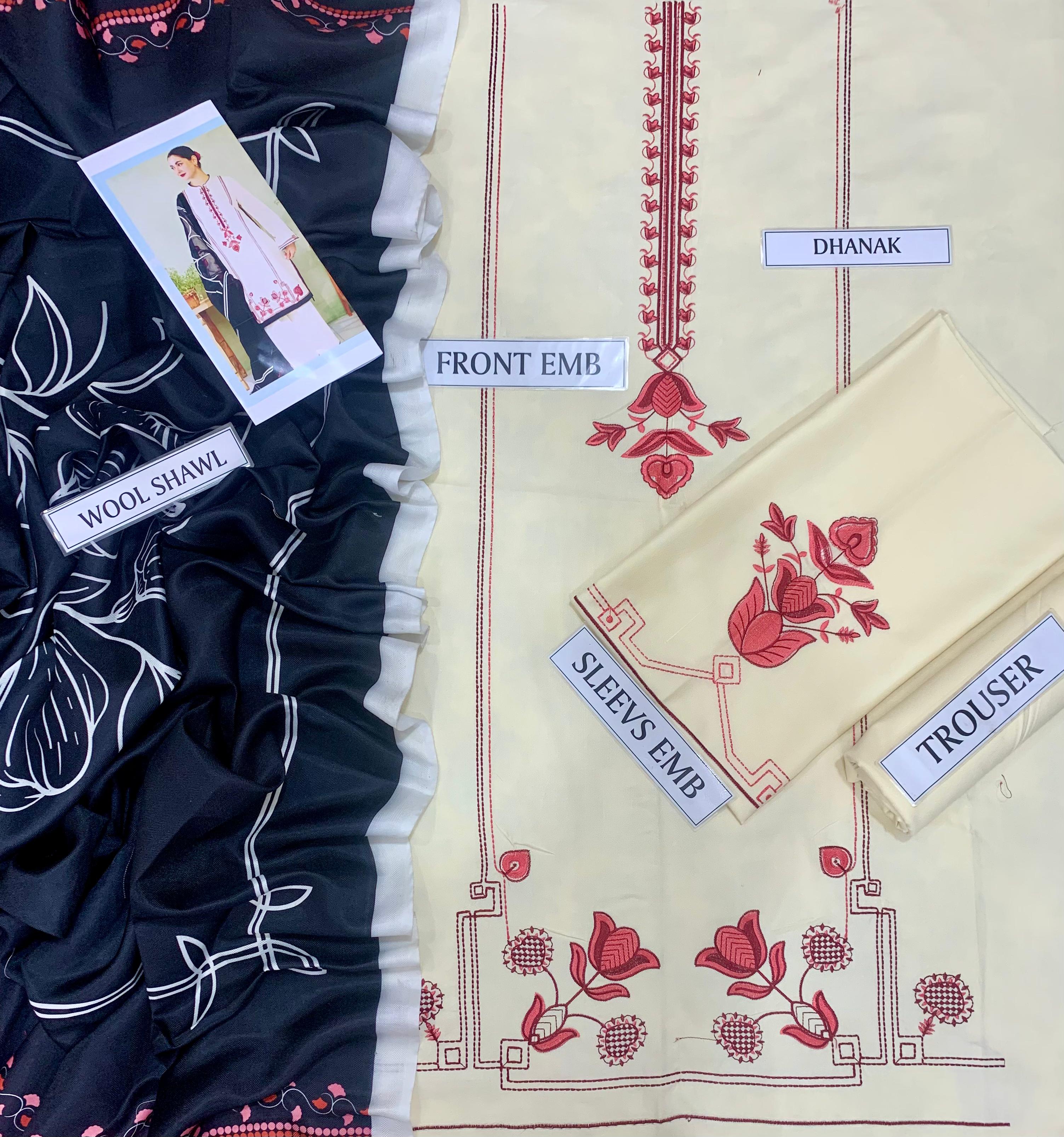 Coco By Zara Shahjahan Embroidered Jacquard